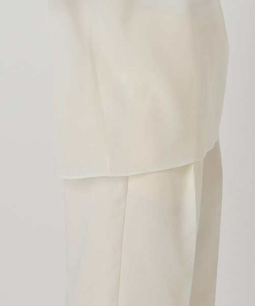 VERMEIL par iena(ヴェルメイユパーイエナ)の「《手洗い可》SHEER TORO プルオーバー(シャツ/ブラウス・レディース・ホワイト/ベージュ・FREE)」の20枚目の写真