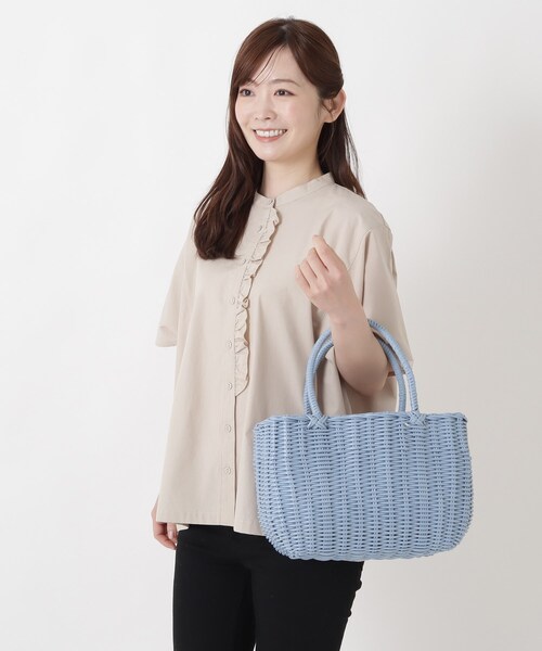 one'sterrace（ワンズテラス）の「DA PEカゴバッグ（トートバッグ・レディース・ブルー系その他7/ベージュ系8/ベージュ系その他7・99）」の10枚目の写真