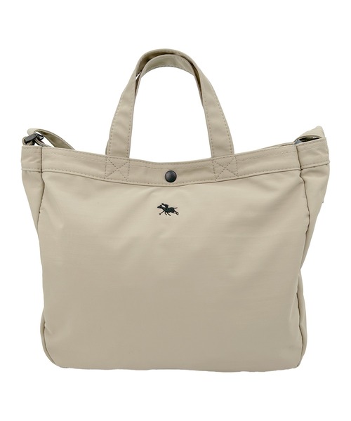 POLOCHAMPS(ポロチャンプス)の「POLOCHAMPS/ポロチャンプス A4サイズ対応 2WAYトートバッグ/ユニセックス/デイリーユース(トートバッグ・メンズ・ネイビー/ベージュ/ブラック・FREE)」の2枚目の写真