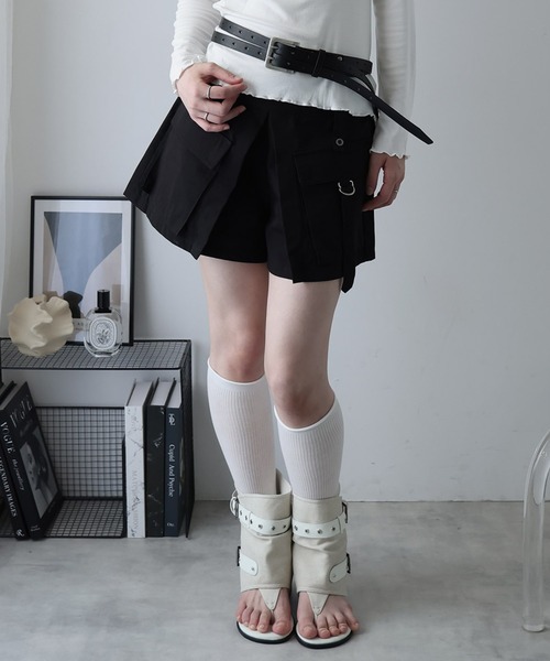 Ulysses(ユリシス)の「カーゴショートパンツ(その他パンツ・レディース・グリーン/ブラック・F)」の16枚目の写真