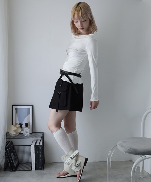 Ulysses(ユリシス)の「カーゴショートパンツ(その他パンツ・レディース・グリーン/ブラック・F)」の12枚目の写真