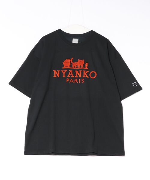 8(eight)(エイト)の「ビッグシルエット半袖Tシャツ(Tシャツ/カットソー・メンズ・ブラウン系その他/ブラック/ホワイト・LL/L/M)」の1枚目の写真