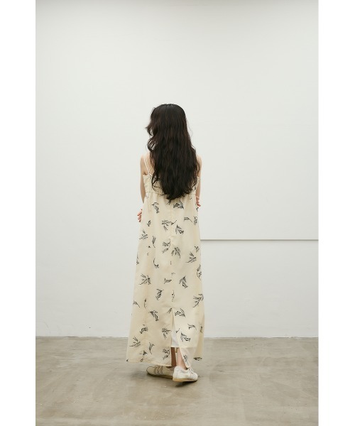 STYLEMIXER（スタイルミキサー）の「リネンミックスレイヤードキャミワンピース（ワンピース・レディース・ホワイト系その他/ミント/ブラック系その他・MEDIUM/SMALL）」の7枚目の写真