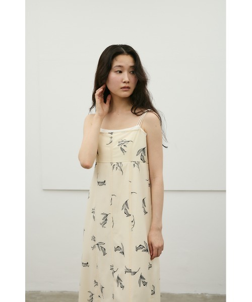 STYLEMIXER（スタイルミキサー）の「リネンミックスレイヤードキャミワンピース（ワンピース・レディース・ホワイト系その他/ミント/ブラック系その他・MEDIUM/SMALL）」の8枚目の写真