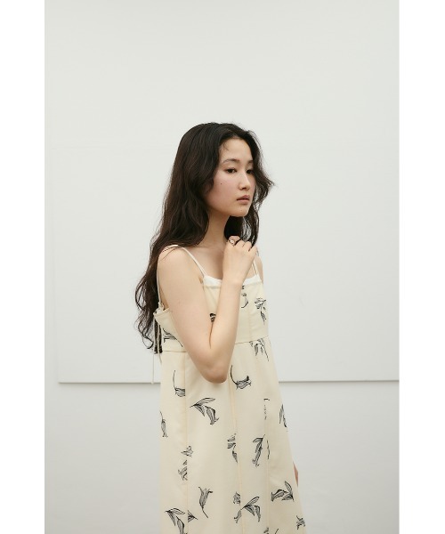 STYLEMIXER（スタイルミキサー）の「リネンミックスレイヤードキャミワンピース（ワンピース・レディース・ホワイト系その他/ミント/ブラック系その他・MEDIUM/SMALL）」の9枚目の写真