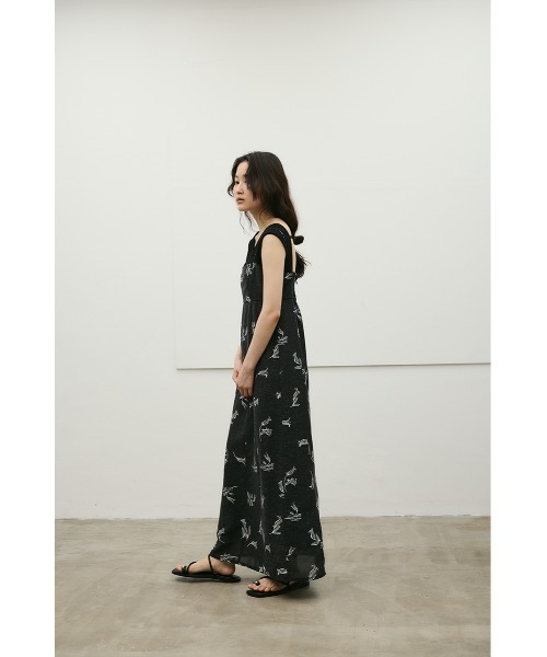 STYLEMIXER（スタイルミキサー）の「リネンミックスレイヤードキャミワンピース（ワンピース・レディース・ホワイト系その他/ミント/ブラック系その他・MEDIUM/SMALL）」の19枚目の写真
