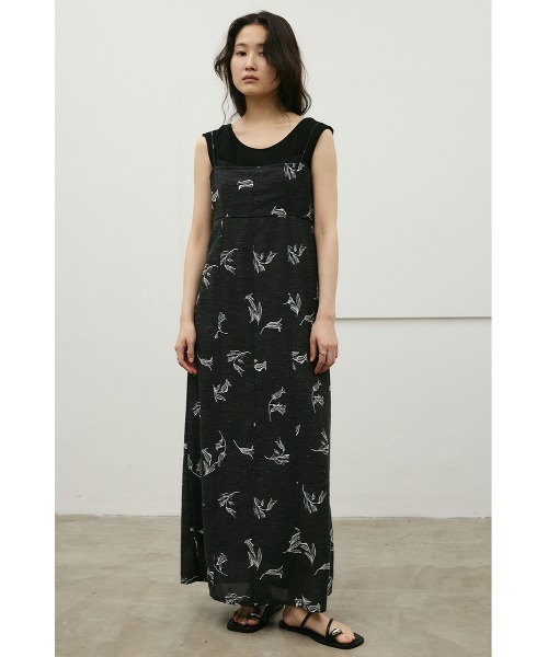 STYLEMIXER（スタイルミキサー）の「リネンミックスレイヤードキャミワンピース（ワンピース・レディース・ホワイト系その他/ミント/ブラック系その他・MEDIUM/SMALL）」の21枚目の写真