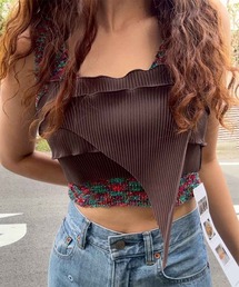 kotohayokozawa（コトハヨコザワ）の「【kotohayokozawa/コトハヨコザワ】RIPPLE SHEER CAMISOLE/リップルシアーキャミソール（キャミソール）」