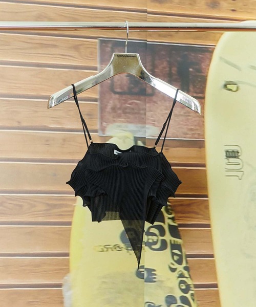 kotohayokozawa/コトハヨコザワ】RIPPLE SHEER CAMISOLE/リップ