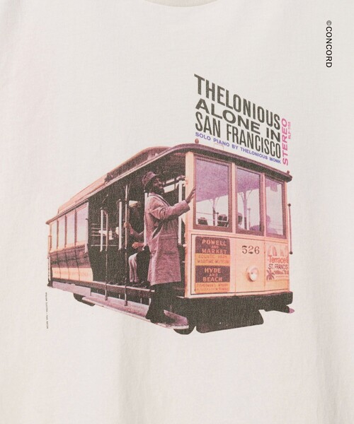 BEAUTY&YOUTH UNITED ARROWS(ビューティーアンドユースユナイテッドアローズ)の「<Thelonious Monk × BEAUTY&YOUTH>Alone in SF プリント Tシャツ(Tシャツ/カットソー・メンズ・ホワイト・XL/L/M)」の6枚目の写真