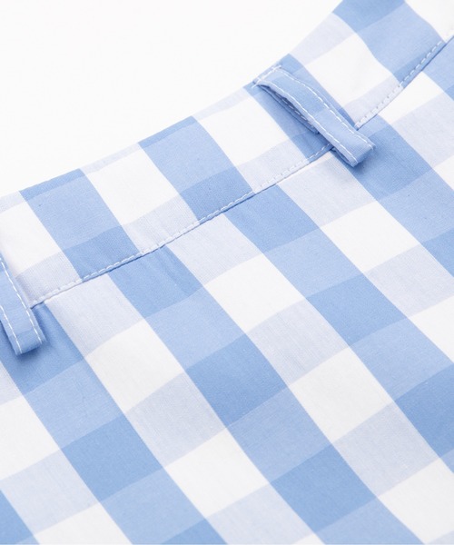 LA POMME petit(ラポミ・プチ)の「Contrast Two Tone Pleated Skirt(スカート・レディース・ブルー/ピンク・SMALL/MEDIUM/LARGE)」の6枚目の写真