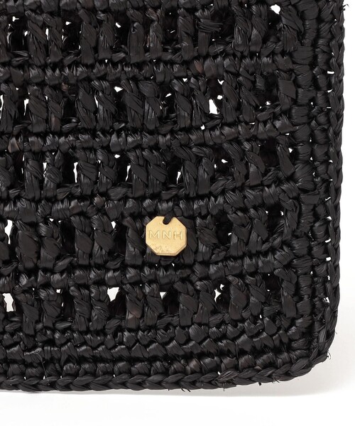 MAISON N.H PARIS(メゾンエヌアッシュパリ)の「MAISON N.H PARIS:SOLENE TOTE(かごバッグ・レディース・ブラック・ONE SIZE)」の14枚目の写真