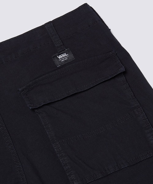VANS（バンズ）の「FATIGUE カーゴリップストップパンツ / Fatigue Cargo Loose Tapered Ri VN000M2ABLK1（カーゴパンツ・メンズ・ブラック・34inch/32inch/30inch/28inch）」の5枚目の写真