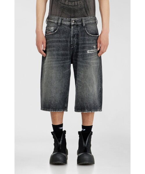 DIESEL BLACK GOLD ラムレザーショートパンツ 38（S〜M） DIESEL（ディーゼル）の「メンズ デニムショートパンツ D-ENIM-M-SHORT