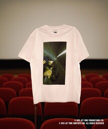 【おしゃれ⭐ADAM ET ROPE】白　緑カモフラ柄　バッグプリント　Tシャツ Size【XL】 A BATHING APE ア ベイシング エイプ ABCサル迷彩柄
