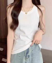ベーシック リブタンクトップ