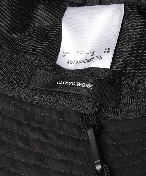 GLOBAL WORK(グローバルワーク)の「遮熱UV洗える紐バケハ/670493(ハット・レディース・ブラック/グレー・FREE)」の5枚目の写真