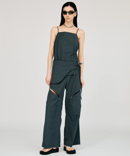PRANK PROJECT（プランクプロジェクト）の「【2026Summer Pre-Order】ジップユーティリティパンツ / Zip Utility Pants（その他パンツ・レディース・グレー/ブラック・38/36）」の2枚目の写真