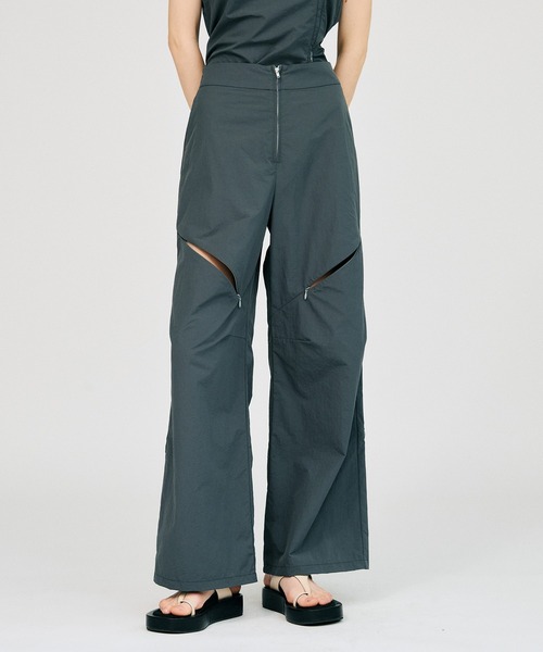 PRANK PROJECT（プランクプロジェクト）の「【2026Summer Pre-Order】ジップユーティリティパンツ / Zip Utility Pants（その他パンツ・レディース・グレー/ブラック・38/36）」の4枚目の写真