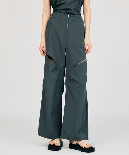 PRANK PROJECT（プランクプロジェクト）の「【2026Summer Pre-Order】ジップユーティリティパンツ / Zip Utility Pants（その他パンツ・レディース・グレー/ブラック・38/36）」の7枚目の写真