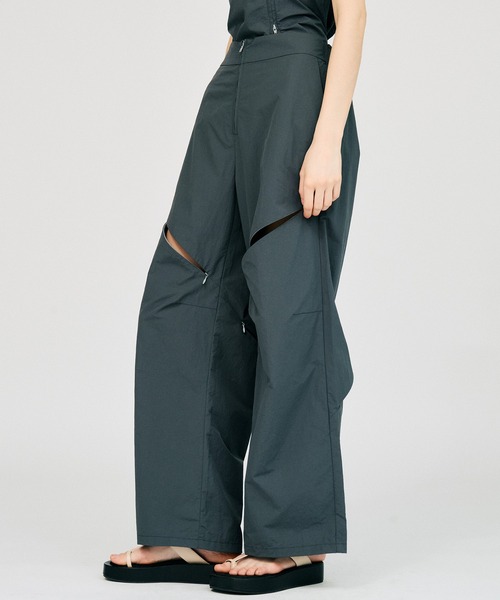 PRANK PROJECT（プランクプロジェクト）の「【2026Summer Pre-Order】ジップユーティリティパンツ / Zip Utility Pants（その他パンツ・レディース・グレー/ブラック・38/36）」の8枚目の写真