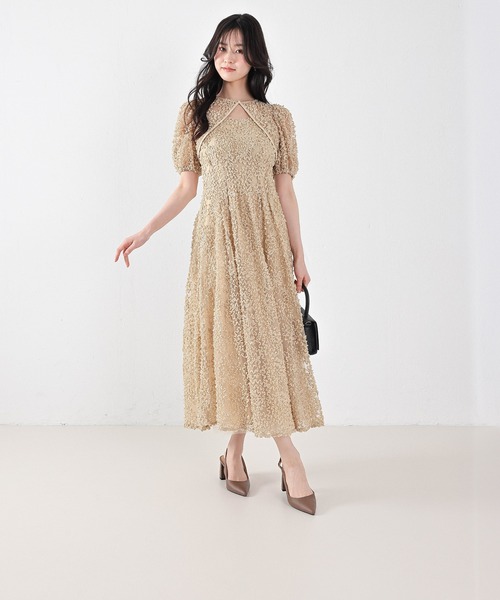 Kana(カナ)の「バルーンシルエットワンピースドレス パーティー ドレス 結婚式 お呼ばれ オケージョンドレス(ドレス・レディース・イエロー/グレー/ブラック・S/M)」の8枚目の写真