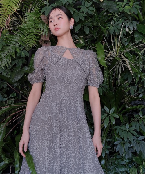 Kana(カナ)の「バルーンシルエットワンピースドレス パーティー ドレス 結婚式 お呼ばれ オケージョンドレス(ドレス・レディース・イエロー/グレー/ブラック・S/M)」の11枚目の写真