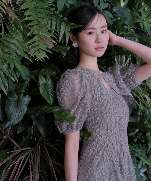 Kana(カナ)の「バルーンシルエットワンピースドレス パーティー ドレス 結婚式 お呼ばれ オケージョンドレス(ドレス・レディース・イエロー/グレー/ブラック・S/M)」の12枚目の写真