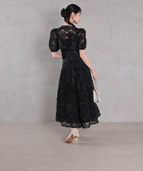 Kana(カナ)の「バルーンシルエットワンピースドレス パーティー ドレス 結婚式 お呼ばれ オケージョンドレス(ドレス・レディース・イエロー/グレー/ブラック・S/M)」の6枚目の写真