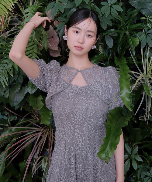 Kana(カナ)の「バルーンシルエットワンピースドレス パーティー ドレス 結婚式 お呼ばれ オケージョンドレス(ドレス・レディース・イエロー/グレー/ブラック・S/M)」の10枚目の写真