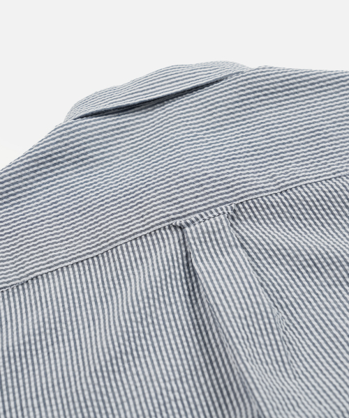 FRIZMWORKS(フリズムワークス)の「OG STRIPE SEERSUCKER HALF SHIRT _ BLUE(シャツ/ブラウス・メンズ・その他・SMALL/MEDIUM/LARGE/X-LARGE)」の6枚目の写真