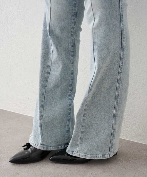 Belle Charme(ベルシャルム)の「【Belle Charme】Cut Out Belt Flere Denim(その他パンツ・レディース・サックスブルー/グレー・LARGE/MEDIUM/SMALL)」の16枚目の写真