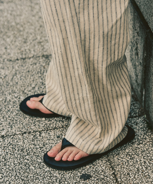 417 EDIFICE（フォーワンセブンエディフィス）の「LE JAPON ATELIER SN サックパンツ（スラックス・メンズ・ブラック/アイボリー/ネイビー・SMALL/LARGE/MEDIUM）」の22枚目の写真