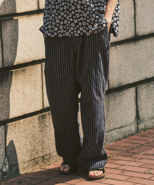 417 EDIFICE（フォーワンセブンエディフィス）の「LE JAPON ATELIER SN サックパンツ（スラックス・メンズ・ブラック/アイボリー/ネイビー・SMALL/LARGE/MEDIUM）」の21枚目の写真