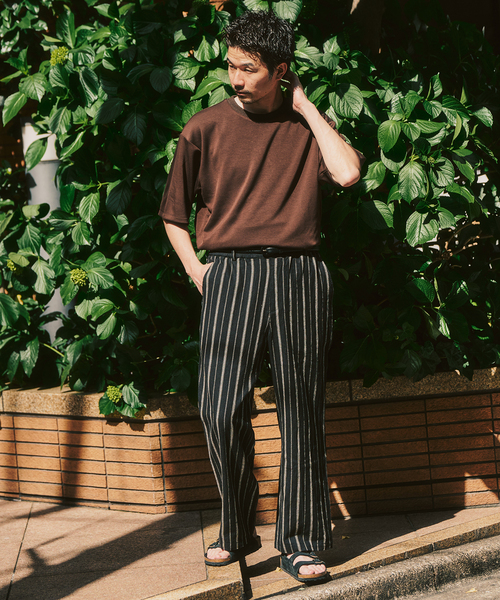 417 EDIFICE（フォーワンセブンエディフィス）の「LE JAPON ATELIER SN サックパンツ（スラックス・メンズ・ブラック/アイボリー/ネイビー・SMALL/LARGE/MEDIUM）」の16枚目の写真