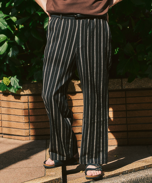 417 EDIFICE（フォーワンセブンエディフィス）の「LE JAPON ATELIER SN サックパンツ（スラックス・メンズ・ブラック/アイボリー/ネイビー・SMALL/LARGE/MEDIUM）」の15枚目の写真