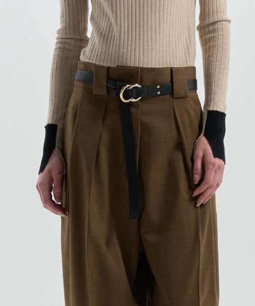 CINOH(チノ)の「MARUKAN LEATHER BELT(ベルト・レディース・ブラック・FREE)」の5枚目の写真