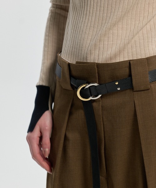 CINOH(チノ)の「MARUKAN LEATHER BELT(ベルト・レディース・ブラック・FREE)」の6枚目の写真
