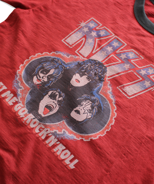 MAINBOOTH（メインブース）の「[KISS] USAロゴTシャツ（レッド）（Tシャツ/カットソー・レディース・その他・1/2/3）」の5枚目の写真