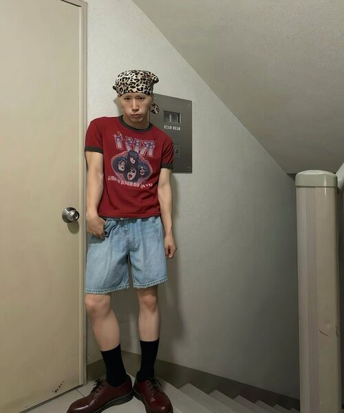 MAINBOOTH（メインブース）の「[KISS] USAロゴTシャツ（レッド）（Tシャツ/カットソー・レディース・その他・1/2/3）」の9枚目の写真
