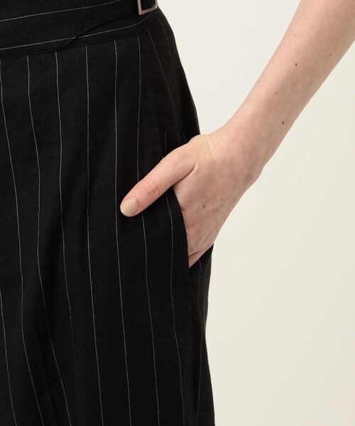 EDITION(エディション)の「リネンストレッチストライプ パンツ(スラックス・レディース・ホワイト系その他/ブラック系その他・36/34)」の13枚目の写真