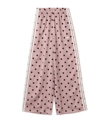 adidas SATIN POLKA DOTS WIDE LEG PANT / アディダス サテン 水玉 ワイド レッグ パンツ