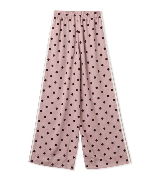 adidas(アディダス)の「adidas SATIN POLKA DOTS WIDE LEG PANT / アディダス サテン 水玉 ワイド レッグ パンツ(その他パンツ・レディース・ライラック・L/M/S/XL)」の7枚目の写真
