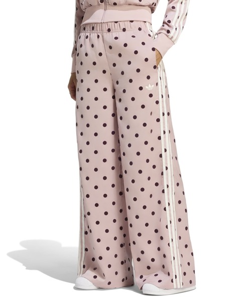 adidas(アディダス)の「adidas SATIN POLKA DOTS WIDE LEG PANT / アディダス サテン 水玉 ワイド レッグ パンツ(その他パンツ・レディース・ライラック・L/M/S/XL)」の2枚目の写真