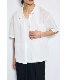 AZUL by moussy | 編地切替ニットシャツ(シャツ/ブラウス)