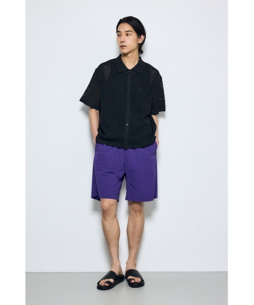AZUL by moussy(アズールバイマウジー)の「編地切替ニットシャツ(シャツ/ブラウス・メンズ・オフホワイト/ネイビー/グレー/ブラック・MEDIUM/LARGE)」の16枚目の写真