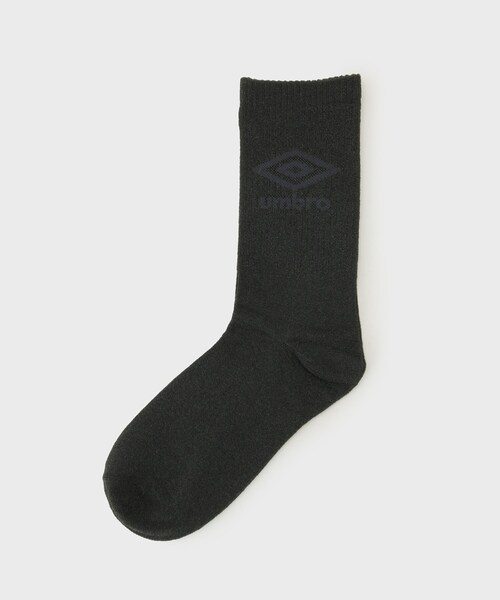 UMBRO（アンブロ）の「◆【umbro／アンブロ】ロゴ入りラメソックス（ソックス/靴下・レディース・シルバー/ブラック・00）」の2枚目の写真