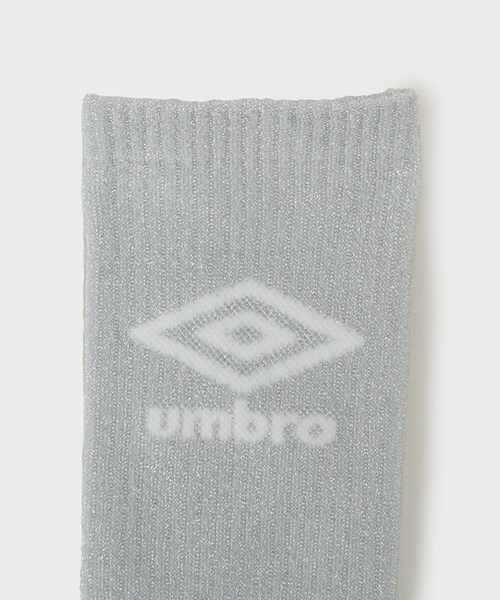 UMBRO（アンブロ）の「◆【umbro／アンブロ】ロゴ入りラメソックス（ソックス/靴下・レディース・シルバー/ブラック・00）」の8枚目の写真