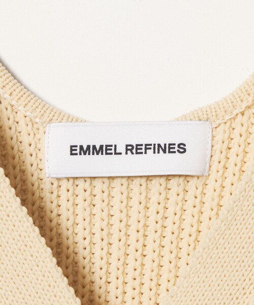 EMMEL REFINES(エメルリファインズ)の「<EMMEL REFINES>EM チュールカサネ チュニック ベスト(ベスト・レディース・ブラック/オフホワイト・FREE)」の16枚目の写真