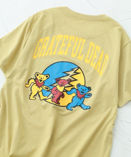 Grateful Dead(グレイトフルデッド)の「GRATEFULDEAD グレイトフルデッド 接触冷感 プリント T 半袖(Tシャツ/カットソー・メンズ・オフホワイト/ダークグリーン/チャコールグレー/ブラック/ブラック系1/チャコール/オリーブ/ホワイト系1・L/M/XL)」の8枚目の写真